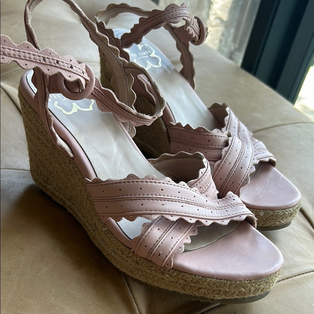 Ted baker Elegant Pink Wedge Sandals